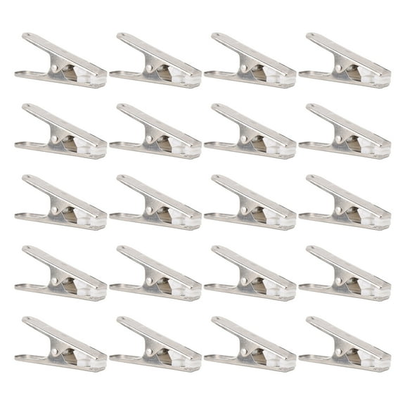 UNTERING Clothespin 20 Pcs Stainless Steel Clothes Pins Heavy Duty Metal Towel Clips Clamps Windproof Laundry Underwear Pegs Hanger