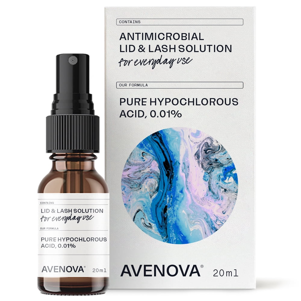 Avenova Antimicrobial Eyelid and Lash Cleanser Soothing Formula, Effective Relief from