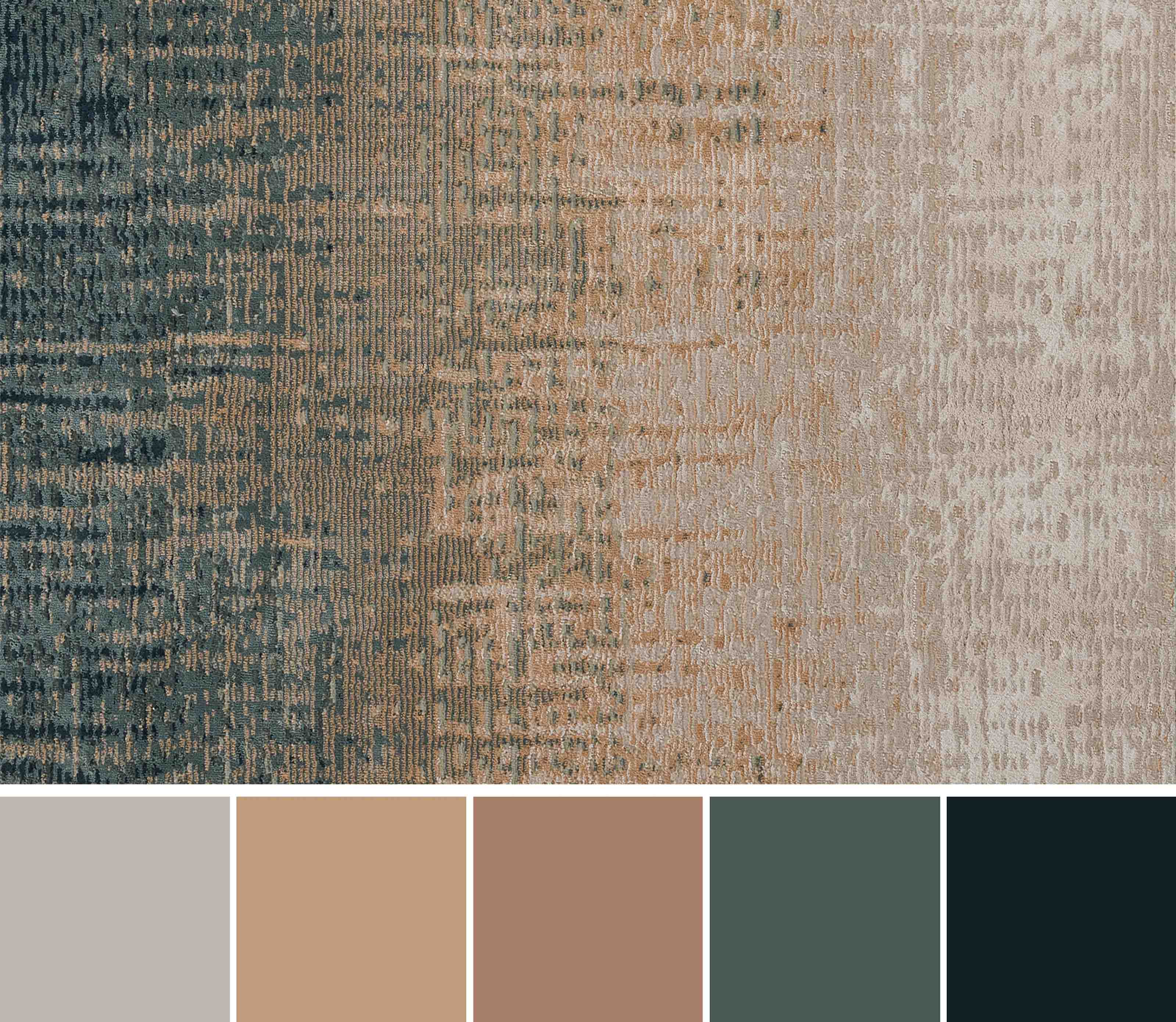 ECARPET Sable Tapis pour Salon, Chambre, Salle A Manger, Entrée, Couloir et Plus Encore.