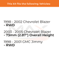 thumbnail image 2 of MAX Advanced Brakes - Brake Kit For 1998-2005 Chevy Blazer| Carbon Ceramic Brake Pad and Rotor Kit Front and Rear| Daily Driving OE Replacement Brake Rotors, 2 of 9