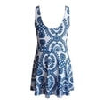 thumbnail image 6 of Conairie Girls Swimsuit One Piece Floral Print Bathing Suit Swim Dress Adjustable Straps Modest Swimwear Blue 11-12 Y, 6 of 6