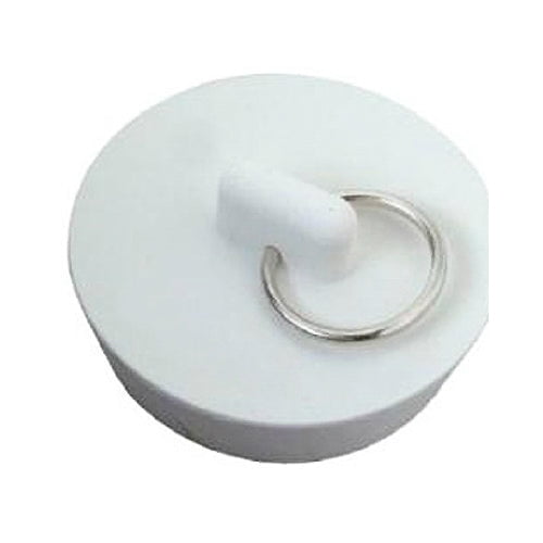 New Master Plumber 714546 Rubber Sink Stopper, 1", White