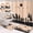 Fj3194, variant on 4 Pcs Bathroom Sets with Shower Curtain and Rugs, Wolf Moon Wildlife Hunting, Bathroom Decor Paw Grey Horror Spooky Shower Curtain Sets for Bathroom Decor