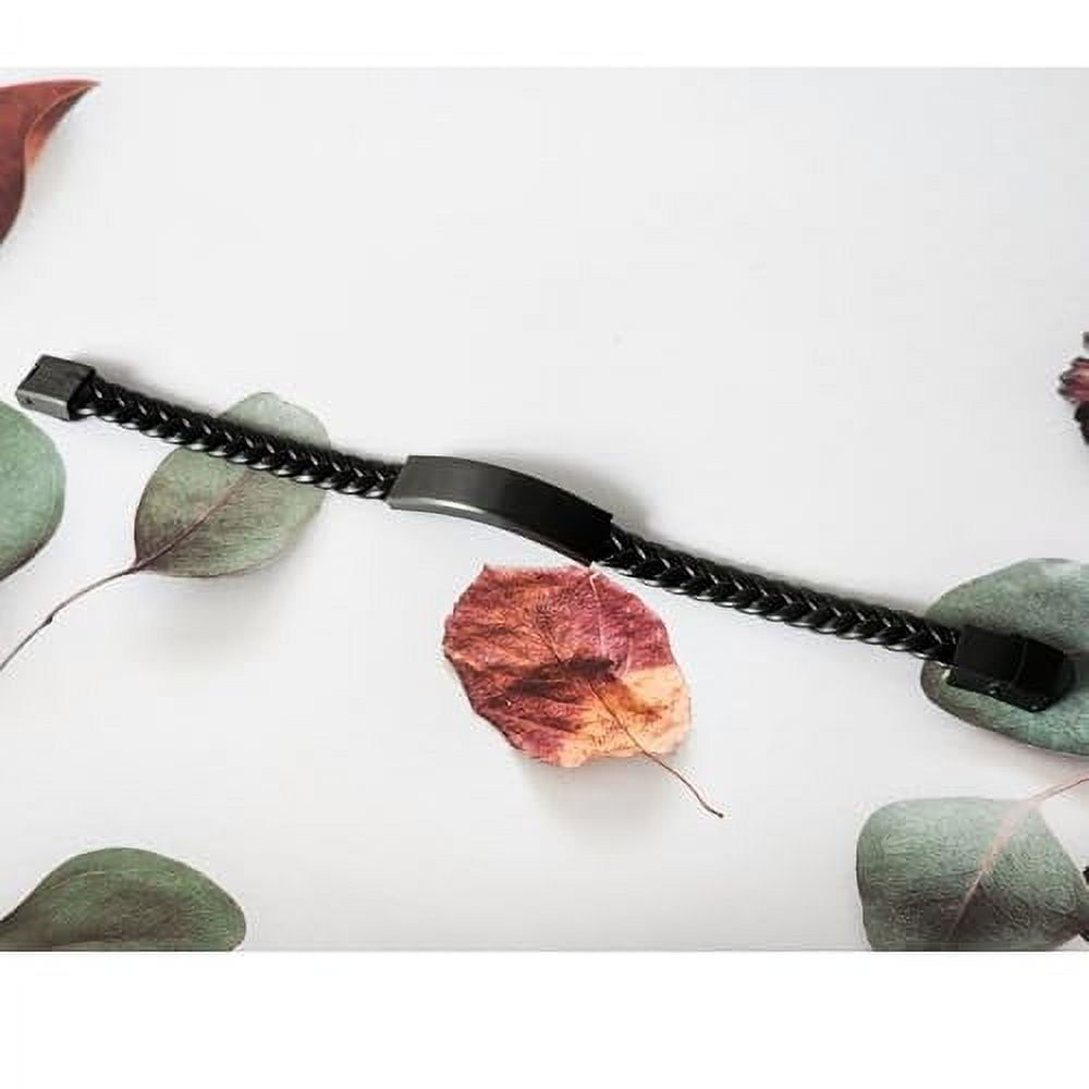 Braided Leather Bracelet Son In Law - Handle challenges with confidence Gift for Men, Birthday, Christmas, Graduation