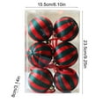 thumbnail image 3 of HomeDM 6Pcs Christmas Ball Ornaments 8cm/3.15" Shatterproof Christmas Tree Pendants Xmas Hanging Balls Decorations for Wedding Party Holiday Green, 3 of 6