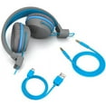 thumbnail image 5 of JLab JBuddies Studio Wireless On-Ear Kids Headphones, Volume Limiter, Folding, Adjustable, Mic, Graphite/Blue, 5 of 6