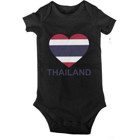 

Love Thailand Baby Jersey Bodysuit Romper Jumpsuit Short Sleeve T-Shirt Playsuit