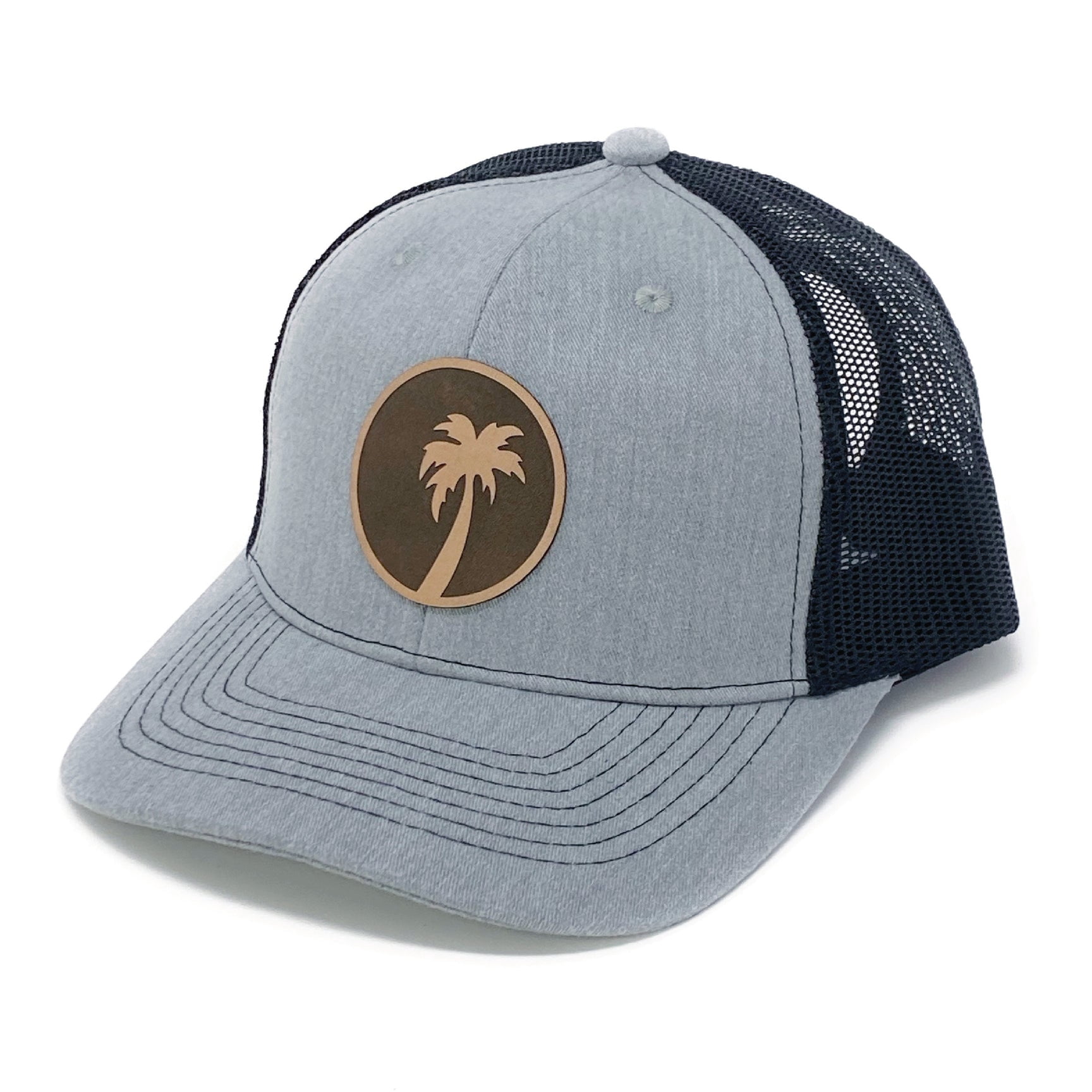 Palms & Poolside - Green Stripe Trucker Hat main image 0