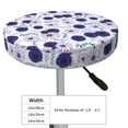 thumbnail image 2 of Goofa Daisies Flowers Printed Stool Covers Round, Waterproof Round Bar Stool Covers Anti-Slip Round Bar Stool Seat Cover with Elastic Bands Durable -14 inch, 2 of 7