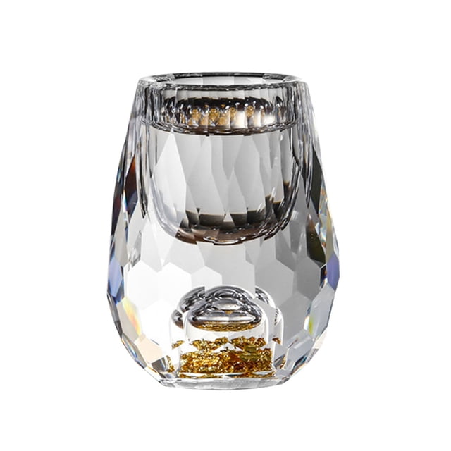 Monstrate Copa de vino blanca de cristal, boca redonda, lámina de oro coleccionable, taza portátil para beber en casa, Club, restaurante, regalo de Teteras Monstrate HA083934-00