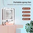 thumbnail image 4 of Mini ventilador spray, Liwei portátil USB air cooler 3 velocidades de aire con 7 LED de luz nocturna para la oficina en casa Liwei  Mini ventilador spray, 4 of 6