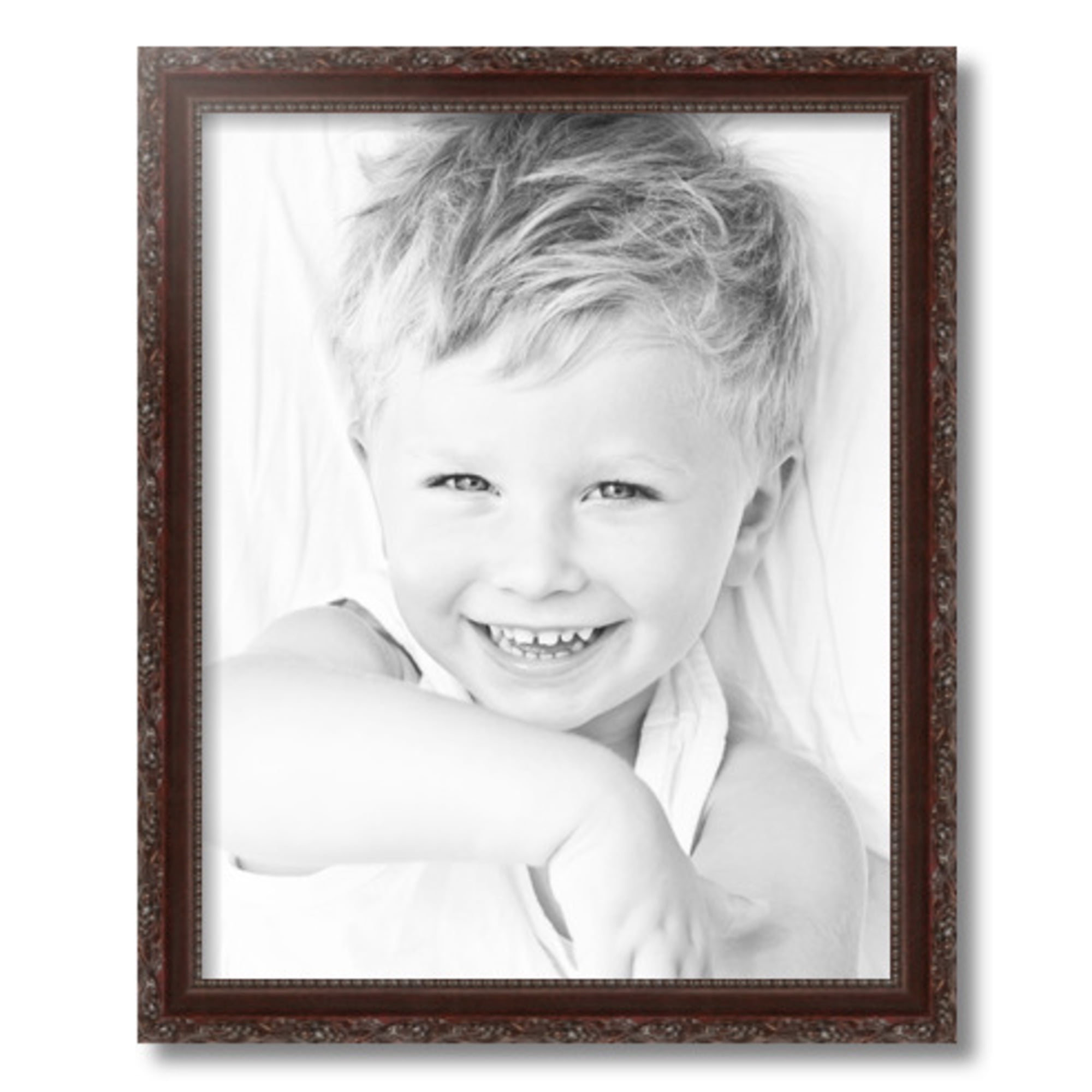 ArtToFrames 16" x 20" Classic Burgundy Picture Frame, 16x20 inch Brown Wood Poster Frame (WOM-4927)