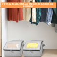 thumbnail image 3 of 2 Pcs Organizador para Gorras, Porta Gorras Plegable con Cremallera Bidireccional,Puede Contener Hasta 24 Sombreros,Organizador Visual de Armario para Sombreros, Brasier, Toallas, 3 of 8