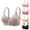 Purple, variant on Women Bra Front Button Closure Adjustable Strap Push Up Plus Size No Wire Breast Support Elastic Soft Solid Color Lady Bra Underwear