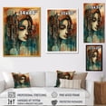 thumbnail image 4 of DESIGN ART Designart "Vintag Double Exposure" Fashion Woman Wall Decor 12 in. wide x 20 in. high, 4 of 5