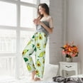 thumbnail image 4 of Uemuo Cartoon Fruit Pattern Women's Wide Leg Palazzo Lounge Pants with Pockets Light Weight Loose Comfy Casual Pajama Pants-Large, 4 of 9