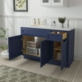 thumbnail image 4 of 51 in. W x 21 in. D x 32.5 in. H Bath Vanity Cabinet without Top in Blue, 4 of 5
