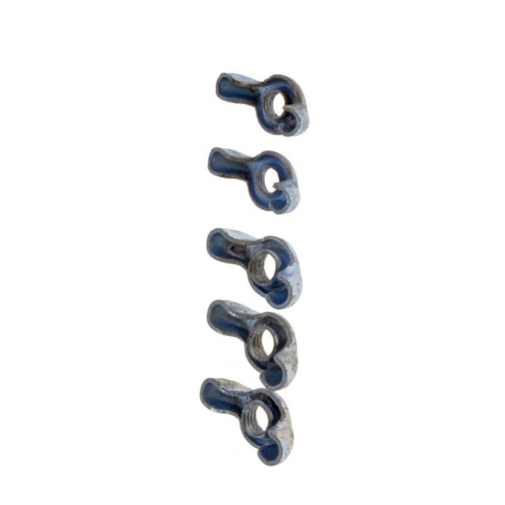 KarParts360 Air Cleaner Wing Nut Assortment | Steel | Wing Nut Fastener Type | 30.38 Millimeters Length | 5 Air Cleaner Fastener | Silver