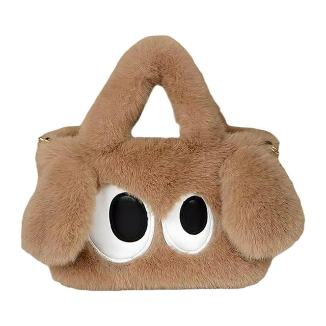 Bolso cartoon adorable dibujos animados casuales cómodos regalo de bolsas de cruz Café