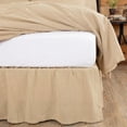 thumbnail image 2 of VHC Brands Burlap Vintage Farmhouse Ruffled Twin Bed Skirt Tan Cotton 39x76x16, 2 of 4