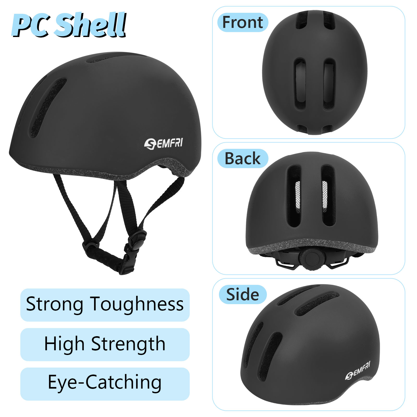Semfri Adult Bike Helmet Road Cycling Protection photo 8