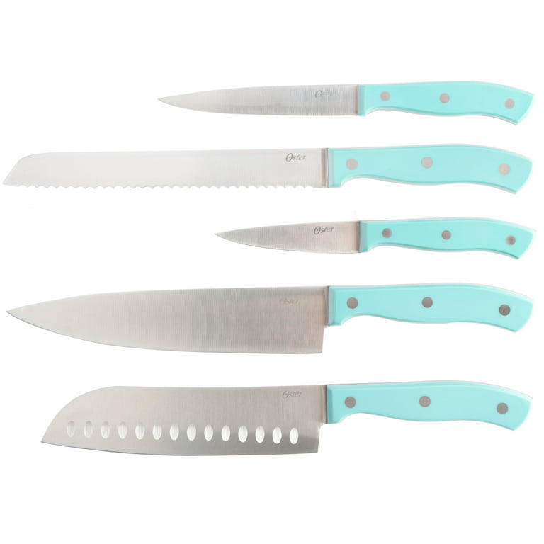 Oster Green Worth Matte Turquoise 14-Piece Stainless Steel Cutlery Set 