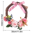 thumbnail image 2 of Guirnalda de flores artificiales Simulación Decoración floral Puerta Colgante Guirnalda de flores Ornamento de la oficina en casa, Rosa Jumpingount HA8173-02B, 2 of 6