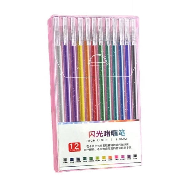 Hot6sl Ofertas Del Día Bolígrafo de Gel Flash, Bolígrafo de Color Brillante, Resaltador para Manualidades y Garabatos para Adultos, 10 Ml
