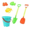 thumbnail image 2 of Children's Summer Seaside Water Play Sand Bath Shower Beach Bucket 6 Piece Set Of Cute Happy Play House Water Outdoor Toys, 2 of 6