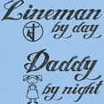thumbnail image 3 of CafePress - Lineman By Day Daddy By Night T Shirt - Light T-Shirt - CP, 3 of 4