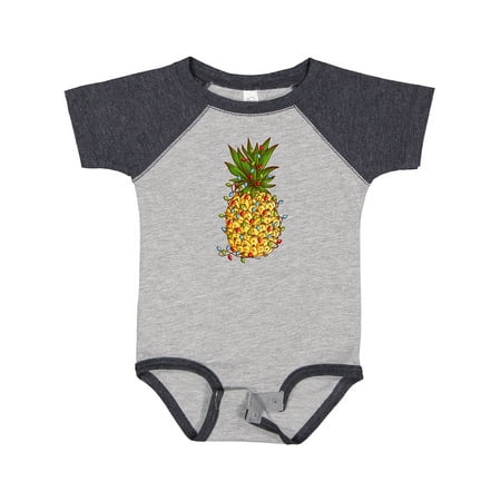 

Inktastic Christmas Lights Wrapped Around a Pineapple Boys or Girls Baby Bodysuit