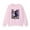 Pink, variant on Pouya Merch To The Grave Crewneck Sweatshirt Men Women Long Sleeve Streetwear Graphic Tops