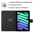 thumbnail image 7 of Allytech iPad Mini 6 Case 8.3 Inch 2021(Model: A2567, A2568, A2569), Flip PU Leather Multi-Angle Viewing Stand Card Holder Auto Wake Sleep Wallet Case for iPad Mini 6th Gen 2021(8.3"), Big Elephant, 7 of 7