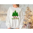 thumbnail image 2 of Merry Christmas Tree Sweatshirt, Cute Christmas Shirt, Women's Christmas Sweater, Holiday Sweater, Leopard Print Christmas Sweater, 2 of 10