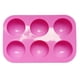 thumbnail image 3 of Injueey Molde para hornear pudín de 6 cavidades, molde para hornear en forma de media bola, magdalenas, magdalenas, cubitos de hielo, molde de silicona, Herramientas y accesorios para hornear PC 1 Injueey HA001607-00, 3 of 6