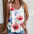 thumbnail image 1 of Boovnll Camisoles pour Femmes, Débardeur d'Été Ample et Décontracté pour Femmes à Imprimé, Col Rond, Débardeur pour Femmes, Débardeur à Bretelles Spaghetti, Camisole, 1 of 5