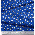 thumbnail image 3 of Soimoi Velvet Fabric White Heart Print Sewing Fabric Yard 58 Inch Wide, 3 of 5