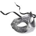 thumbnail image 5 of 2pcs Máscara de Mascarada Cool Men Griego Romano Luchador Mascarada Máscara de Cosplay para Accesorio de Disfraces / Baile de Máscaras / Halloween (Plata), 5 of 5