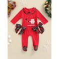 thumbnail image 2 of FOCUSNORM Enfants Dessins Animés Imprimer Peter Pan Col Manches Longues Bébé Romper, 2 of 9