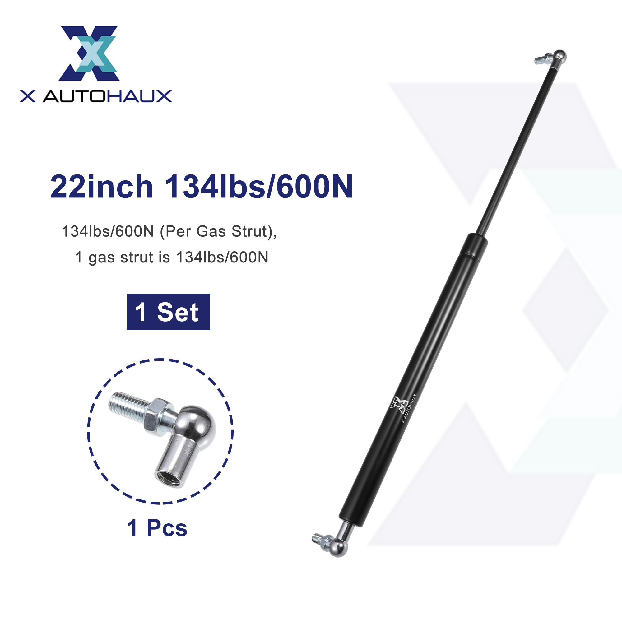 Unique Bargains 22inch Mounting Bracket Lift Support Strut Gas Spring for RV Car 134lb