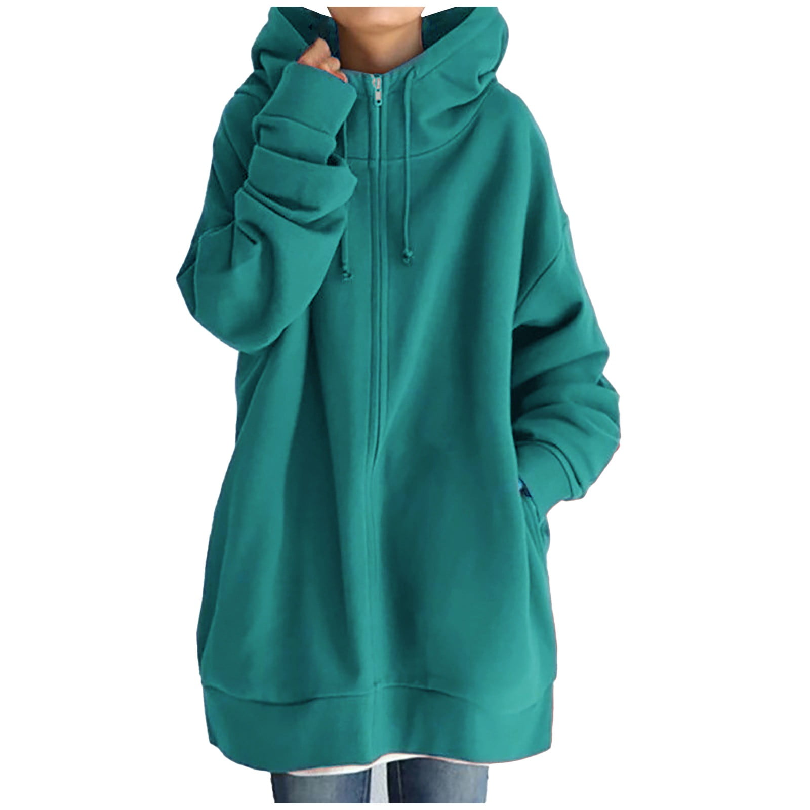 fvwitlyh Leather Jacket Women's Poncho Cape, Cloak Coat, Snuggly Hooded Wearable Blanket, Gift Idea for Adults and Teen Girls