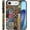 Boho Vintage Tiles Art colors, variant on Case for iPhone 17 Air, Fits Frosted Case Design for Girl Women, Collage Tiles Hearts Roses Vines Romantic