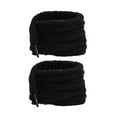 thumbnail image 2 of 1 Pair (2 Laces) Fuzzy Plush Elastic Shoelaces, 47 Inch Round Soft No Tie Stretch Bungee Laces for Sneakers, Running Shoes, and Casual Shoes in Black, 2 of 8
