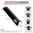 Unicook 15 Inch BBQ Grill Heat Plates for DynaGlo, BHG, Burner Covers