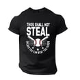 thumbnail image 3 of JLFKNG Mens Tee Shirts Summer Baseball Graphic Plus Size T Shirt Printed Solid Color Short Sleeve Suitable For Beach, Vacation, Traveling, 3 of 5