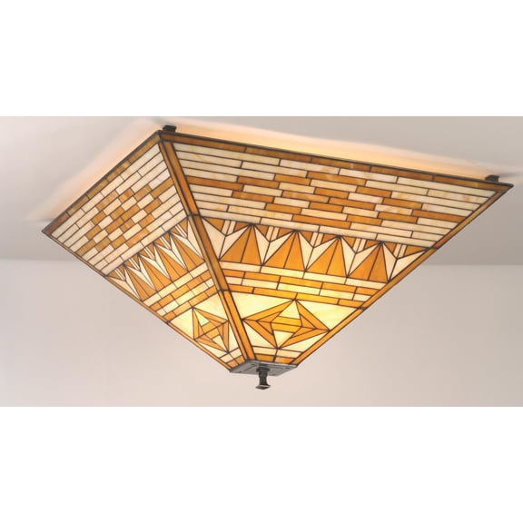 Meyda Tiffany Valencia Mission 4 Light Flush Mount