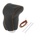 thumbnail image 1 of Cubierta de Pomo de Cambio de Marcha 1 Pc Única para Honda CR-V 2017-2021 Protector de Mango de Cambio Negro Marrón Cuero Sintético, 1 of 1