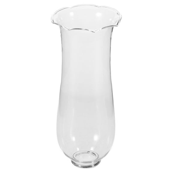 OUNONA  Glass Candle Holder with Taper Decoration Headpiece Decorative Crown Transparent