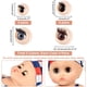 thumbnail image 2 of 16 pares de ojos de seguridad 3D con pestañas, 4 estilos de ojos para marionetas, manualidades Amigurumi, ojos móviles de dibujos animados, ojos de plástico semiredondos., 2 of 5