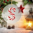 thumbnail image 1 of Ornements d'Alphabet pour Arbre de Noël, 26 Lettres de Canne à Sucre Initiales Pendentif, 26 Lettres Décoration d'Arbre de Noël Pendentif, Décorations Rouges Monogramme Personnalisées pour Cadeaux d'Arbre de Noël Diy, 1 of 5